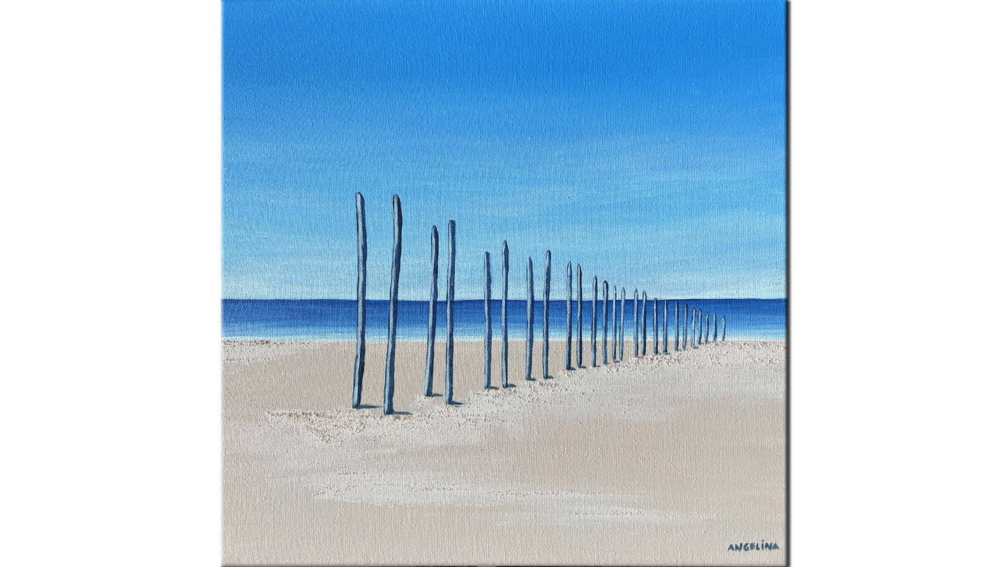 Schilderij van Texel - Steiger van Sil