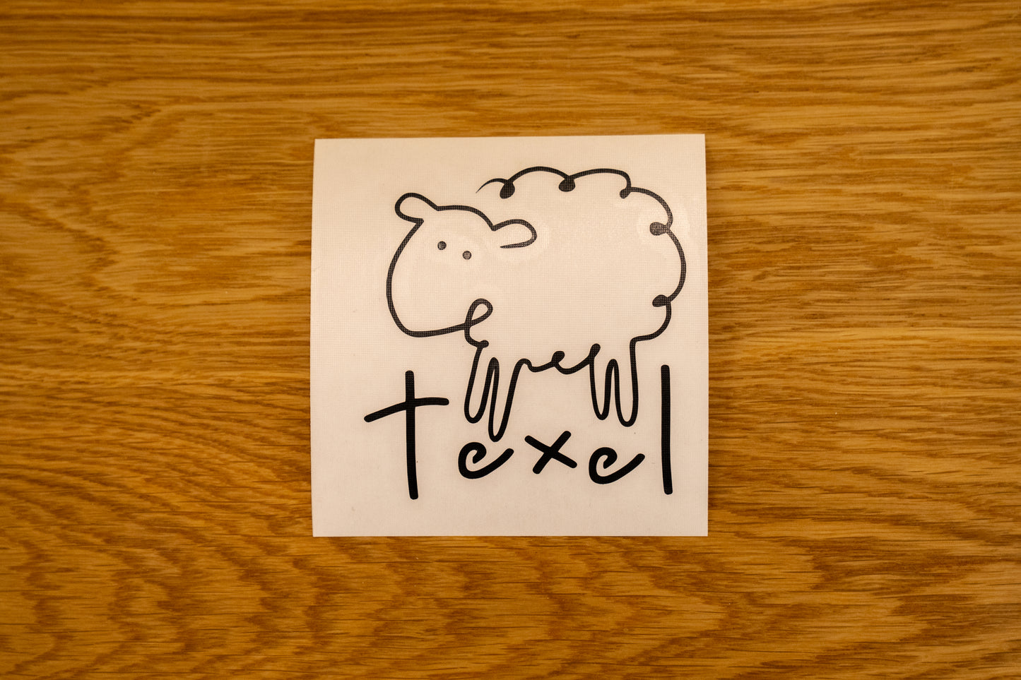 Autoaufkleber Texel mit Schafen
