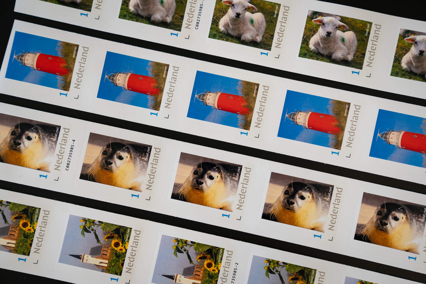 Texel-Briefmarke Leuchtturm – 5 Stück
