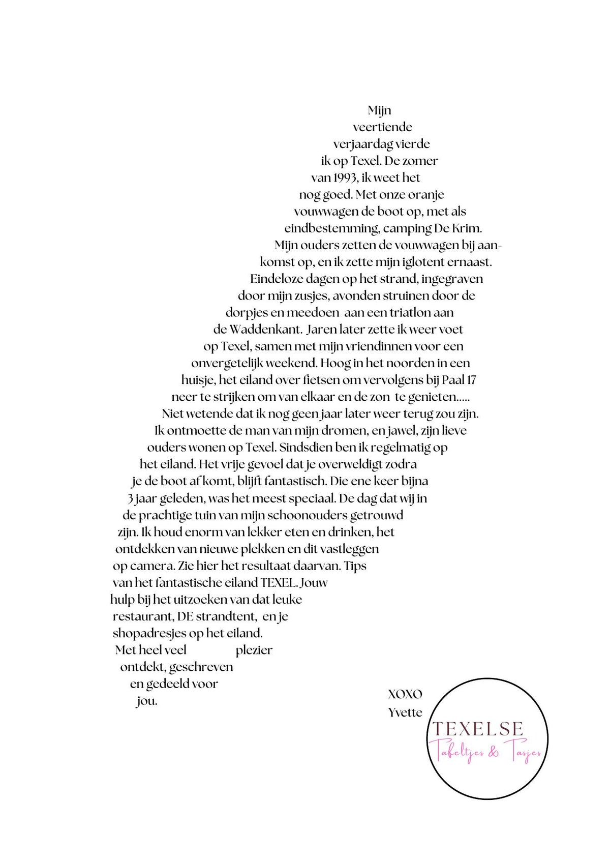 Texelse Tafeltjes & Tasjes