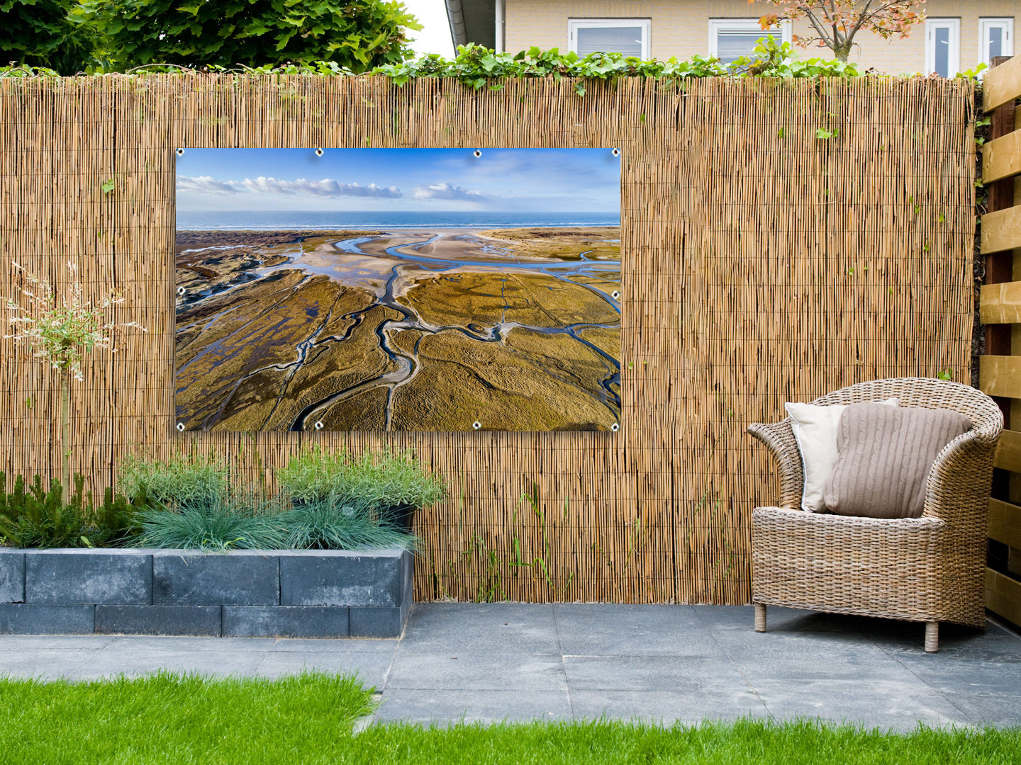 Tuinposter Slufter op Texel