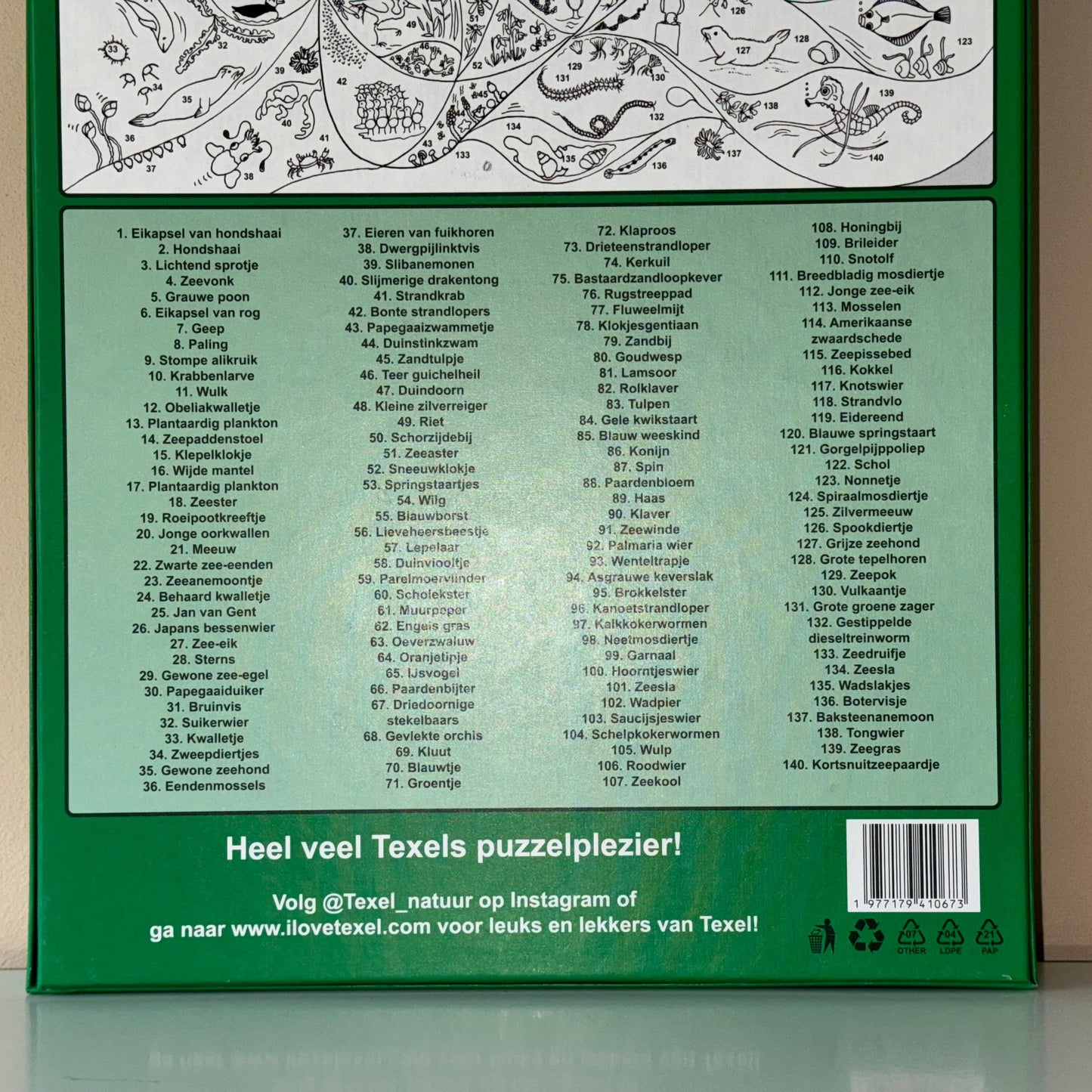 Texel Natuur Puzzel – 1000 stukjes | Ontwerp Sytske Dijksen