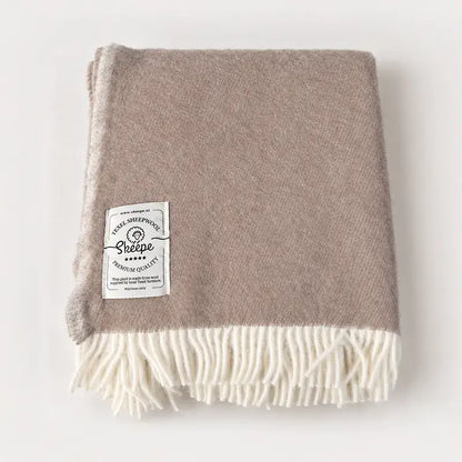 Skéépe Wollplaid beige