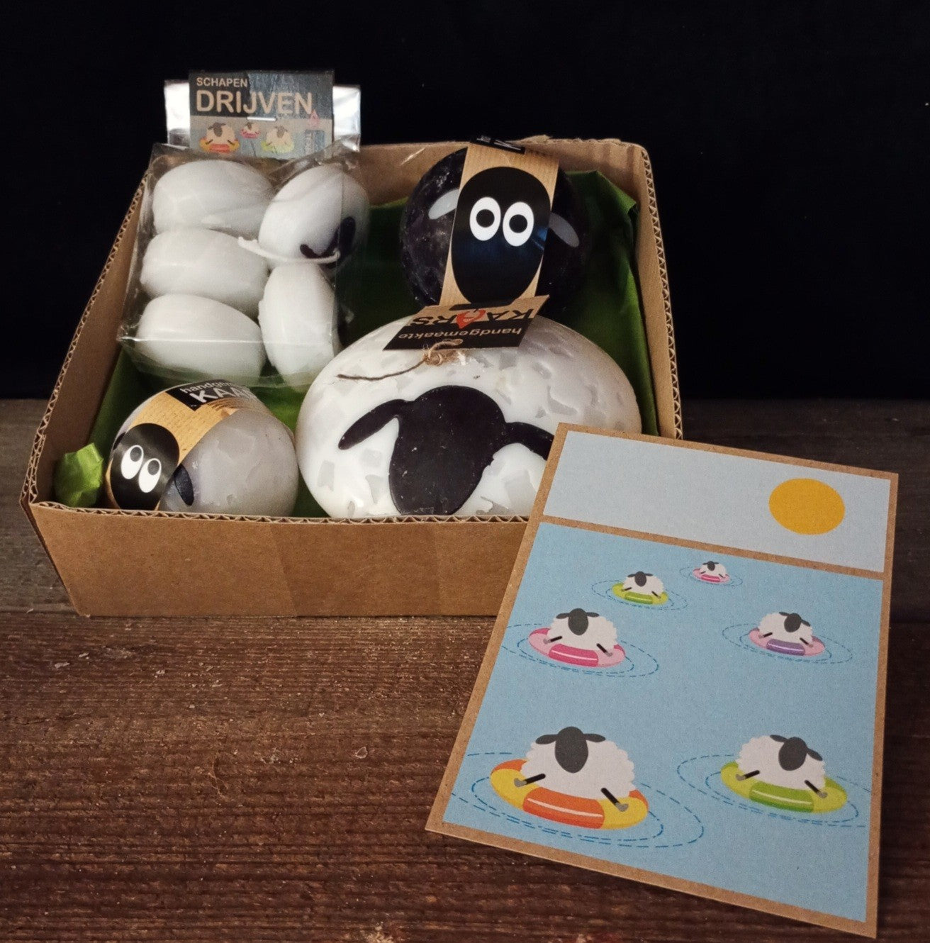 Kaarsenpakket Schapen