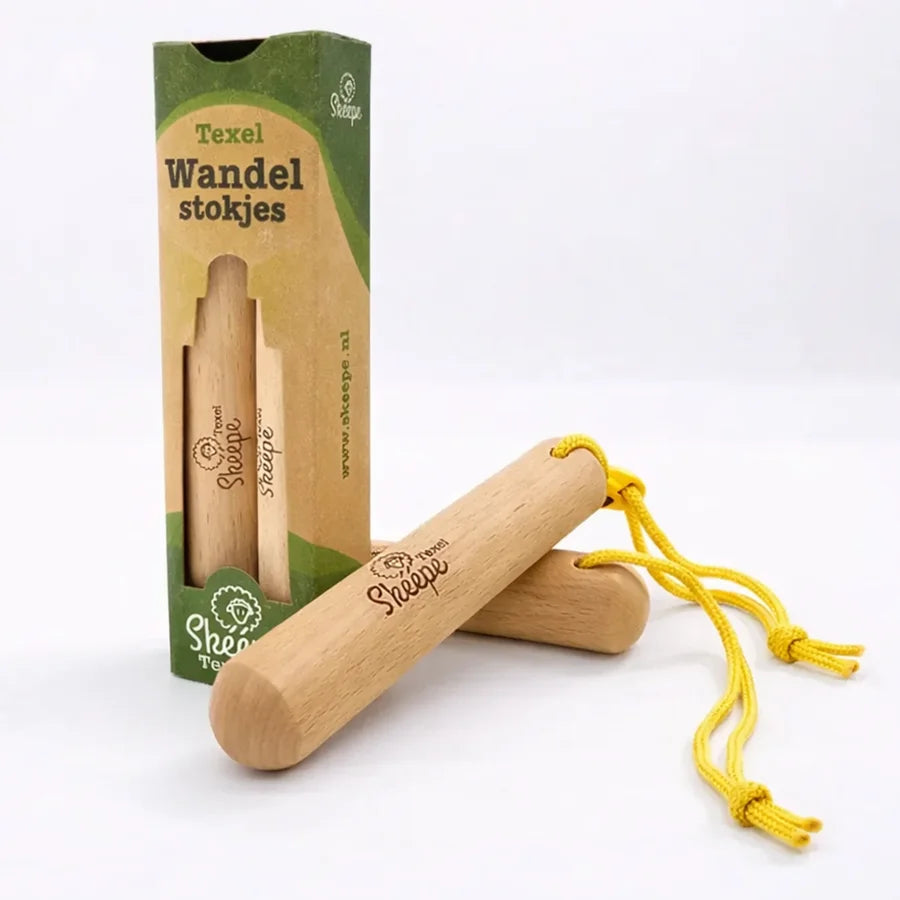 Skéépe wandelstokjes - Geel koord