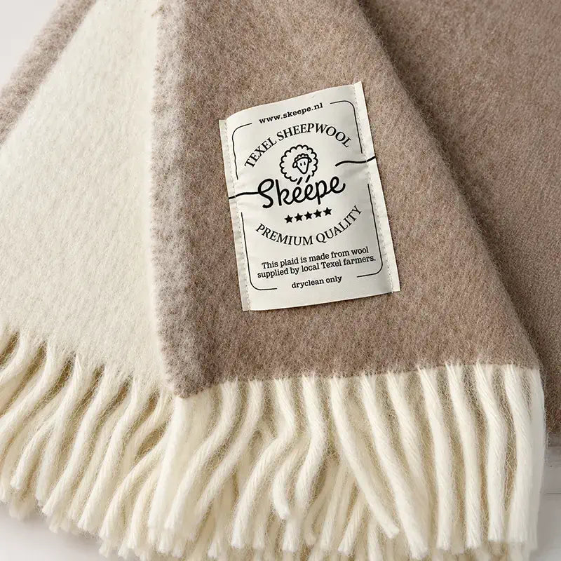 Skéépe Wollplaid beige