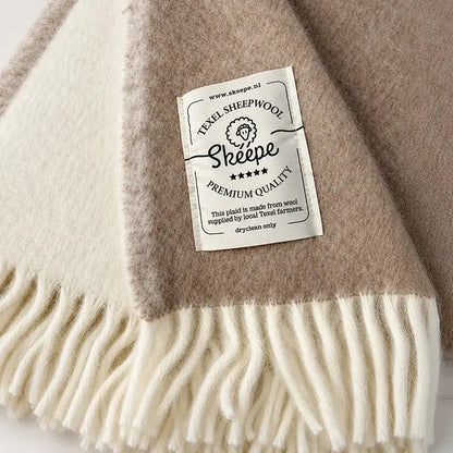 Skéépe Wollplaid beige