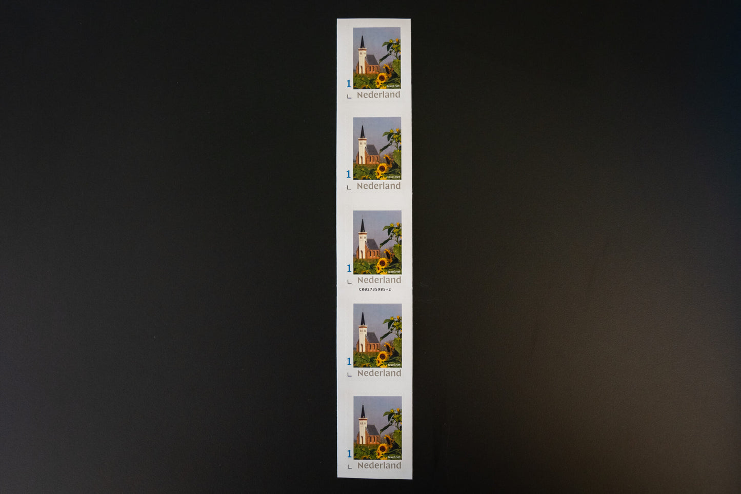 Texel-Briefmarkenkirche – 5 Stück