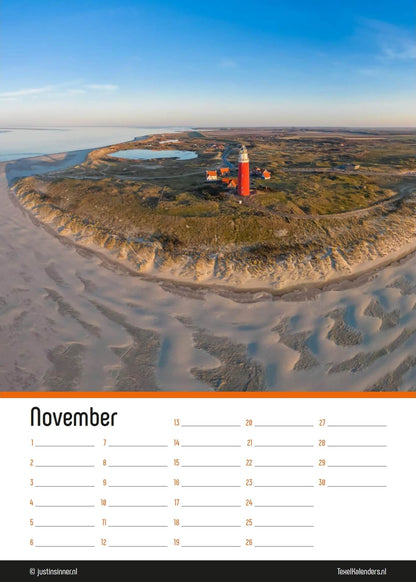 Texel verjaardagkalender 21 x 30 cm