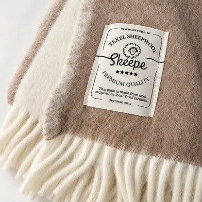 Skéépe Wollplaid beige
