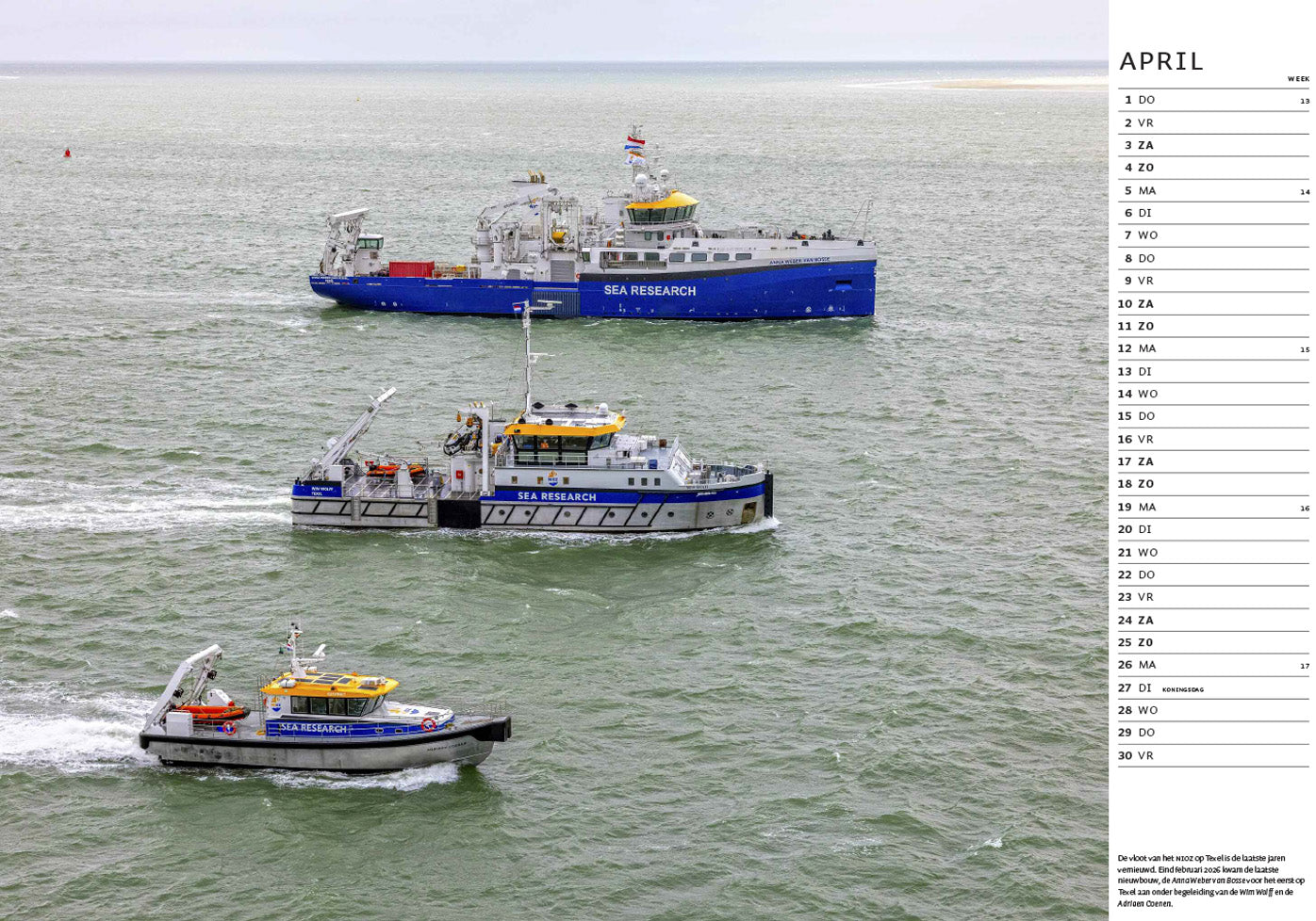 Texel kalender 2027