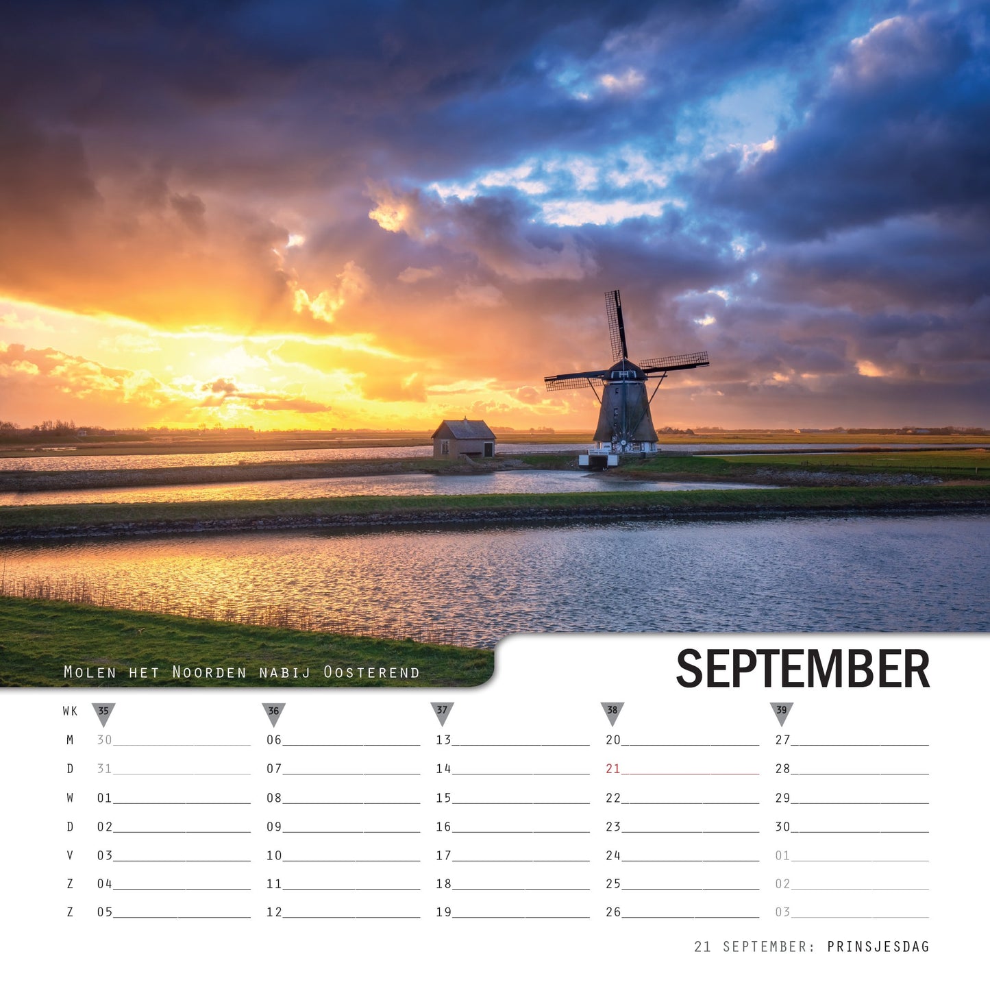 Texelkalender 2026, quadratisch 31x31cm