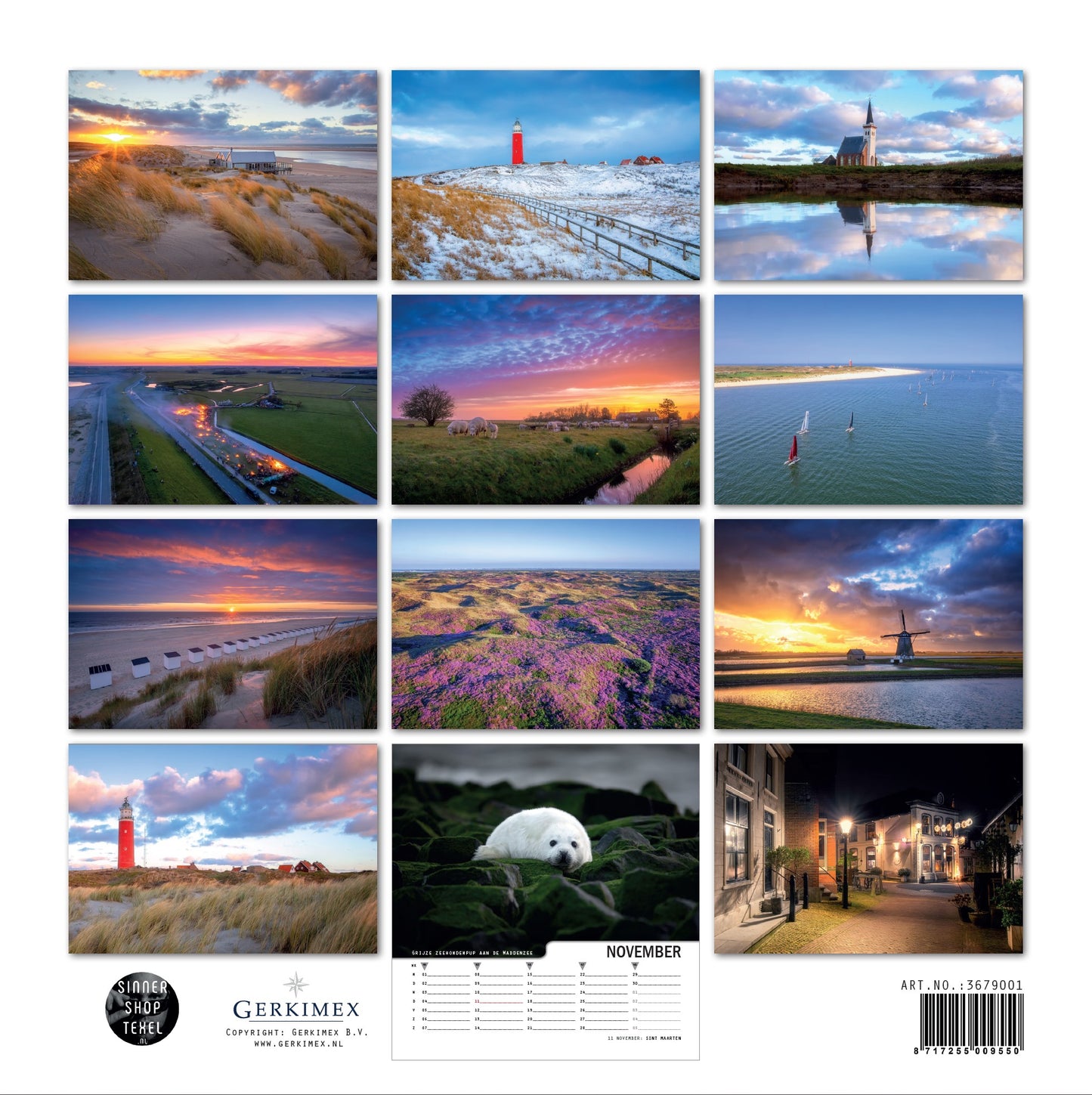 Texelkalender 2026, quadratisch 31x31cm