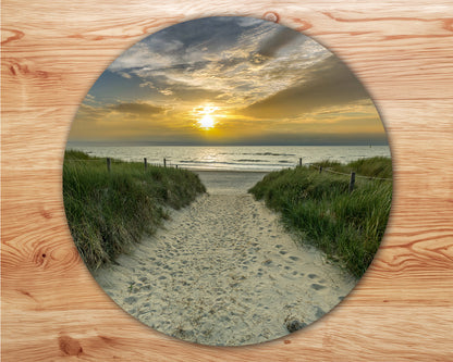 Set van 4 placemats - vuurtoren - duinen - slufter - strand