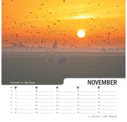 Texel kalender 2025, vierkant